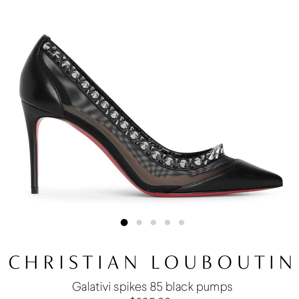 Rare Christian Louboutin Galativi Spikes 39.5 Box Dustbags +Bonus Protectors 9.5